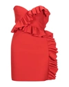 Msgm Short Dresses In Red