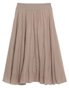 European Culture Maxi Skirts In Grey