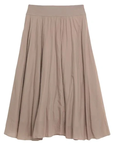 European Culture Maxi Skirts In Grey