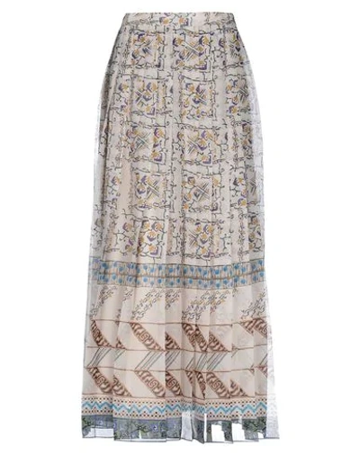Dior Maxi Skirts In Light Grey