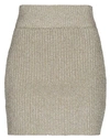 Alberta Ferretti Midi Skirts In Gold