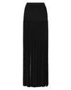 ROBERTO CAVALLI ROBERTO CAVALLI WOMAN MAXI SKIRT BLACK SIZE 6 VISCOSE, POLYAMIDE, WOOL, ELASTANE, POLYESTER