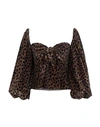 Attico Blouses In Beige