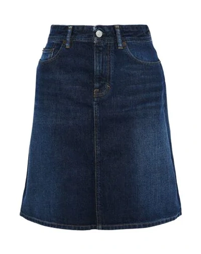 Acne Studios Denim Skirts In Blue