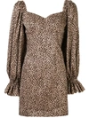 Karen Walker Embers Leopard-print Dress In Beige
