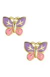 Lily Nily Butterfly Stud Earrings In Pink