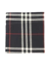 BURBERRY CHECK PRINT SCARF IN NAVY COLOR,8015406