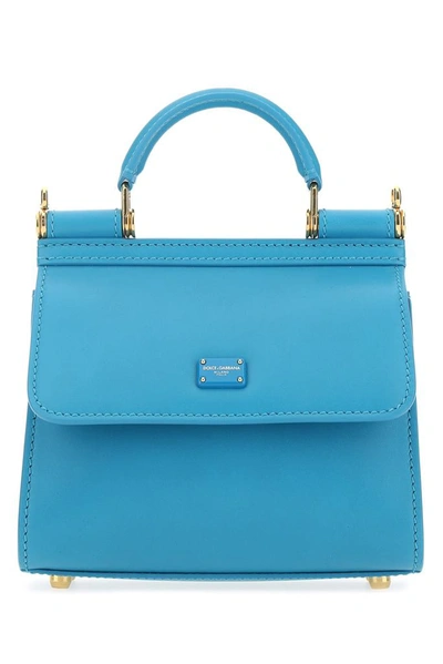 Dolce & Gabbana Sicily 58 Mini Tote Bag In Blue