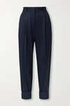 THE ROW MARTA WOOL-TWILL TAPERED PANTS