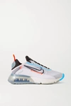 NIKE AIR MAX 2090 RIPSTOP, FAUX LEATHER AND MESH SNEAKERS