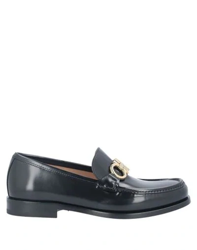 Ferragamo Loafers In Black