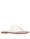 Tory Burch Flip Flops In Ivory