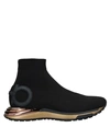 Ferragamo Gardena Stretch-knit Sneakers In Black