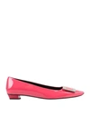 Roger Vivier Ballet Flats In Fuchsia