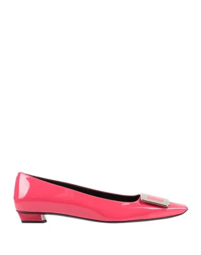 Roger Vivier Ballet Flats In Fuchsia