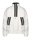 Msgm Contrast Stripe Sweatshirt In White