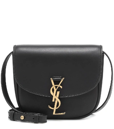 Saint Laurent Kaia Small Leather Shoulder Bag In Black