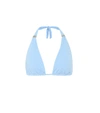 Melissa Odabash Grenada Embellished Triangle Bikini Top In Blue