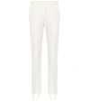 Wardrobe.nyc Wardrobe. Nyc Womens Off-white Tapered High-rise Wool And Silk Tuxedo Trousers S In White