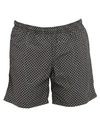 Alexander Mcqueen Swim Trunks In Dove Grey