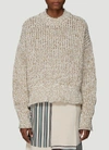 JIL SANDER JIL SANDER CHUNKY KNIT CREWNECK SWEATER