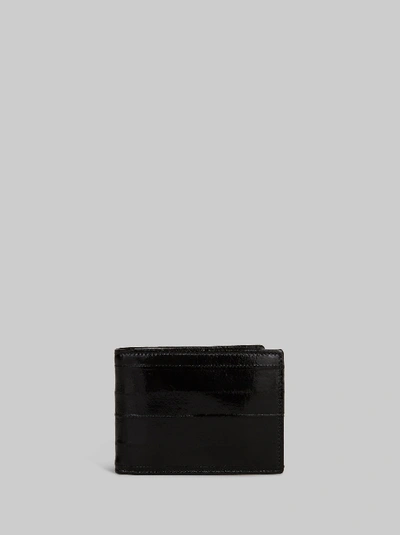 Etro Eel Skin Wallet In Black