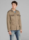 ETRO FIELD JACKET WITH CROSS-STITCH EMBROIDERY
