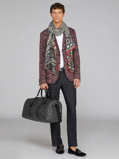 Etro Paisley Travel Bag With Crossbody Strap In Neutrals