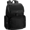 Montblanc Nightflight Leather-trimmed Canvas Backpack In Black