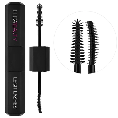 Huda Beauty Legit Lashes Double-ended Volumizing And Lengthening Mascara 2 X 0.28 oz/ 8.5 ml In Very Vanta