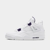Nike Men's Air Jordan Retro 4 Basketball Shoes In White