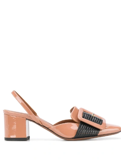 L'autre Chose Mid-heel Sling Back Pumps In Brown