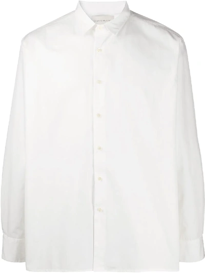 Sartorial Monk Oversized Long-sleeve Shirt In White