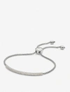 Monica Vinader Fiji Mini Bar Diamond And Sterling Silver Bracelet