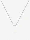 Monica Vinader Silver Long Fine Beaded Chain