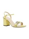 GUCCI Women's Mid-Heel Sandals with Double G