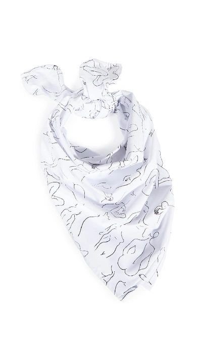 Weworewhat Silhouettes Bandana In White