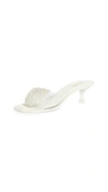 Cult Gaia Uma Crystal-embellished Pvc Mules In Clear