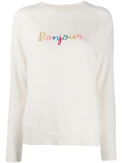 Chinti & Parker Bonjour Bonsoir Fine Knit Jumper In Neutrals