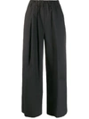 P.A.R.O.S.H STRAIGHT LEG CROPPED TROUSERS