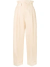 FENDI CINCHED HIGH WAISTED TROUSERS