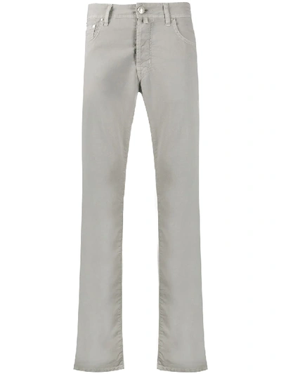Jacob Cohen Mid-rise Straight Leg Jeans In Grey