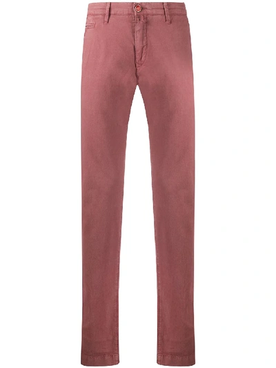 Jacob Cohen Straight-leg Chino Trousers In Pink