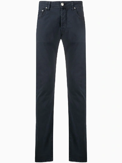 Jacob Cohen Mid-rise Straight Leg Jeans In Blue