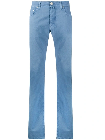 Jacob Cohen Mid-rise Straight Leg Jeans In Blue
