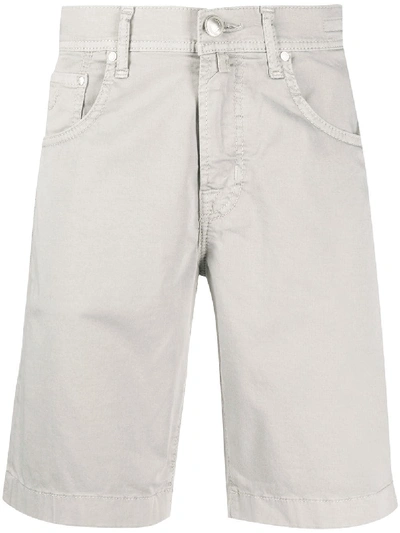 Jacob Cohen Straight Chino Shorts In Neutrals