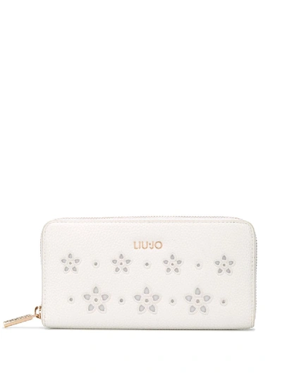 Liu •jo Perforated Logo Purse In White