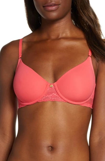 Natori Bliss Perfection Underwire Contour Bra In Hot Tamale