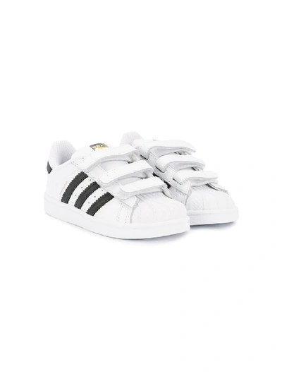 Adidas Originals Babies' Touch Strap Sneakers In White