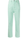 SANDRO STRAIGHT-LEG CROPPED JEANS